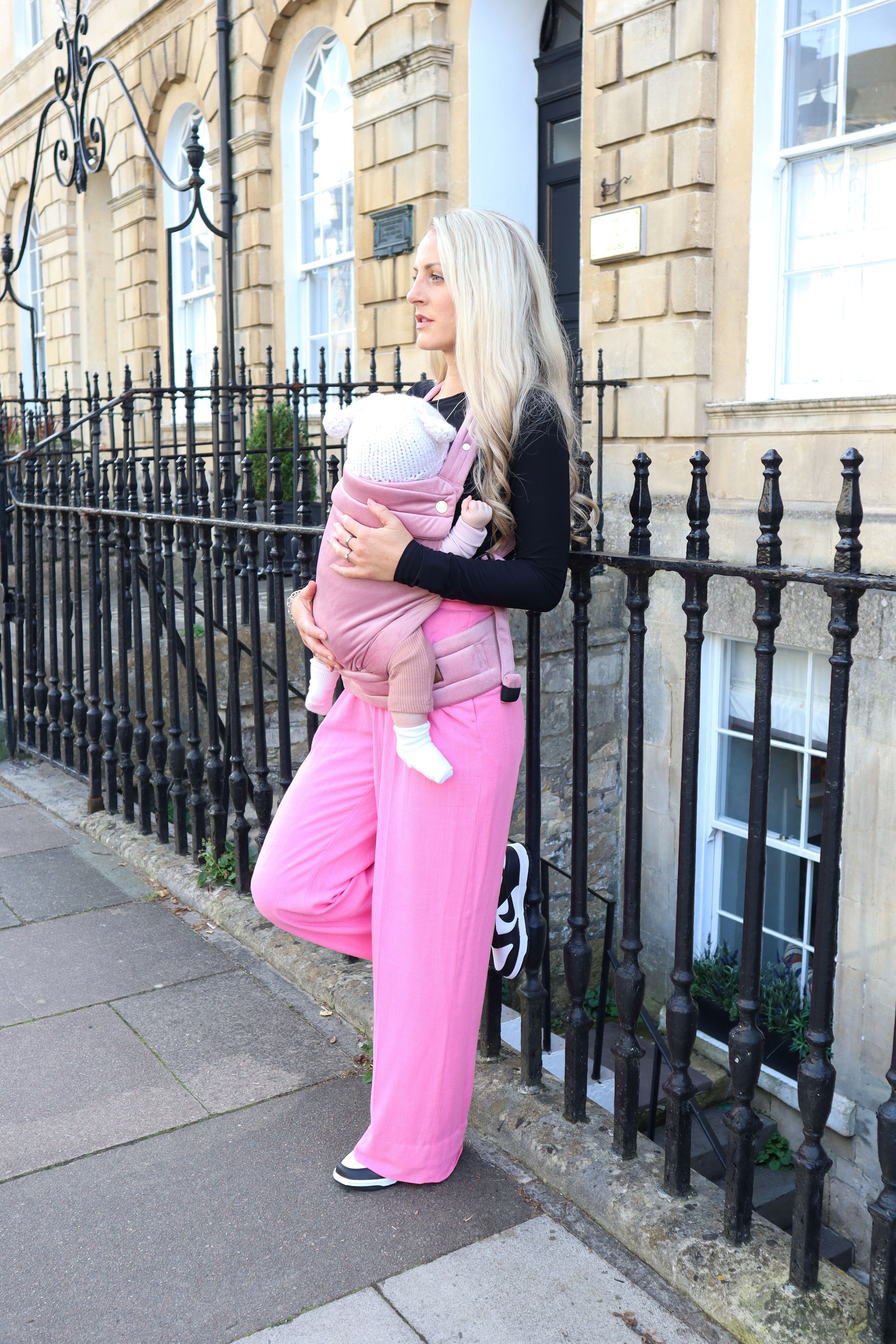 The Nomad Baby Carrier- Cinder Rose Velvet