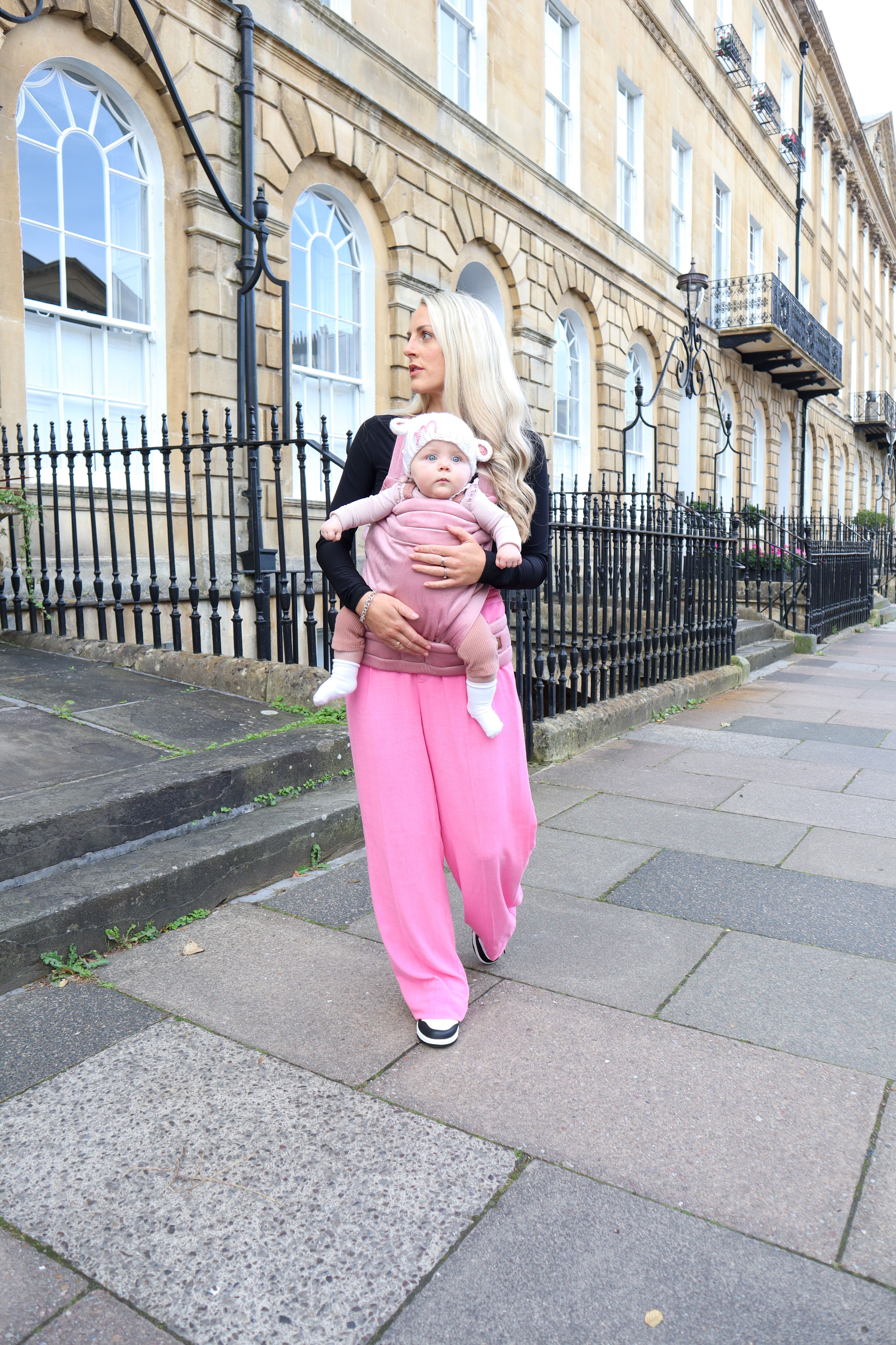 The Nomad Baby Carrier- Cinder Rose Velvet