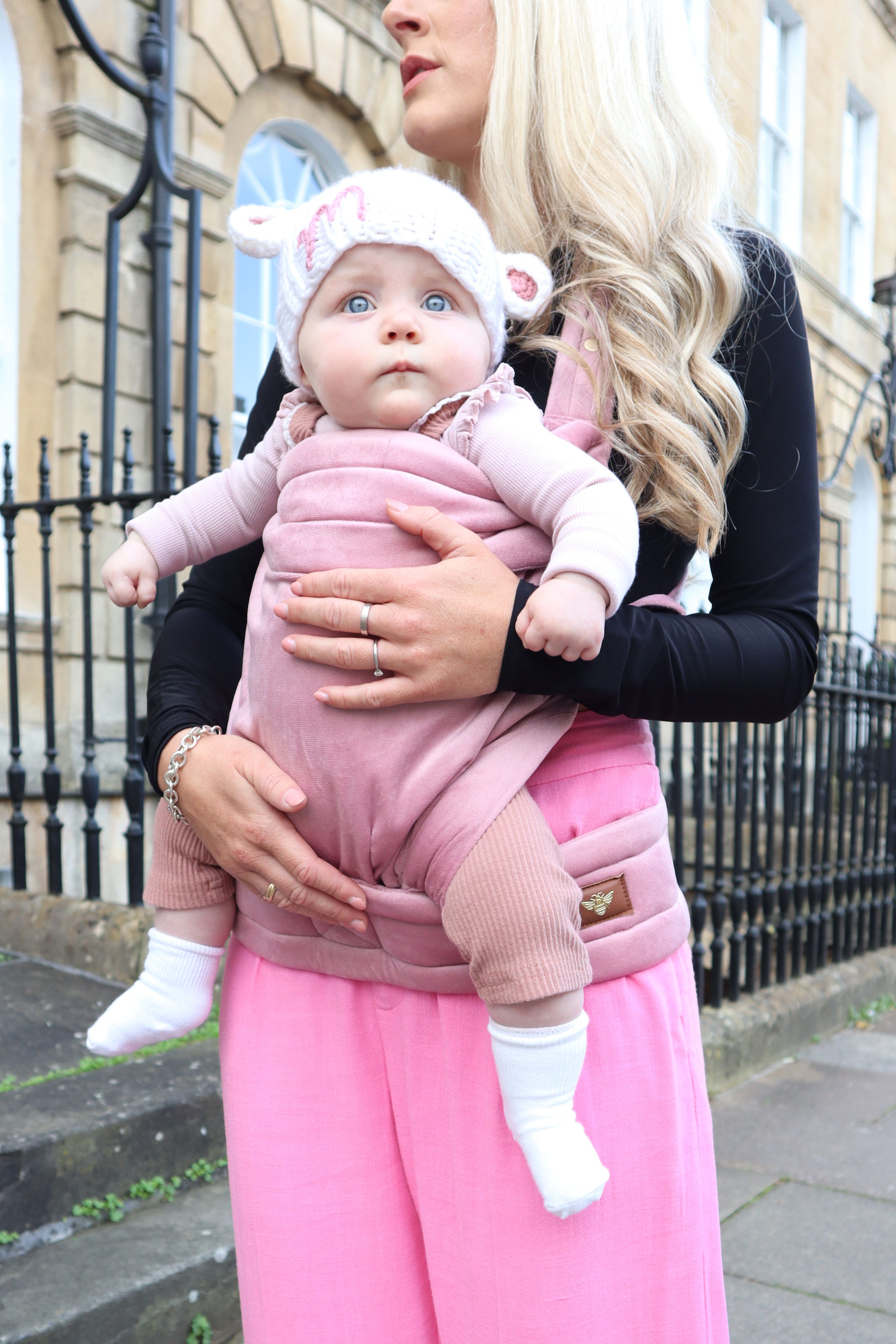 The Nomad Baby Carrier- Cinder Rose Velvet