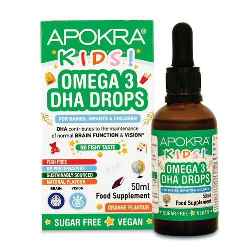 APOKRA Kids Vegan Omega 3 DHA Drops