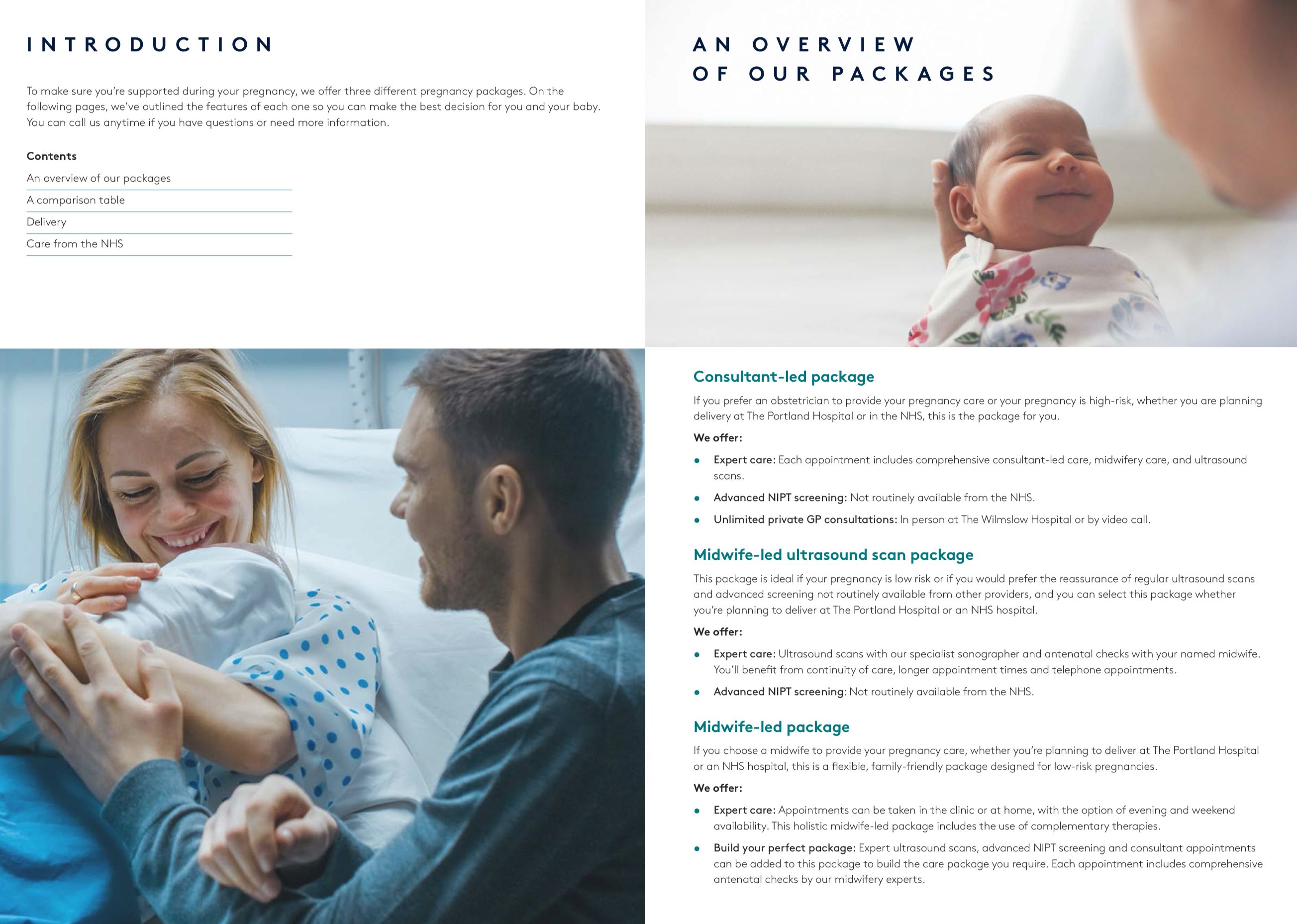 Private Maternity Care Brochure