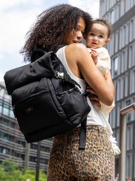 Skye logo print backpack online