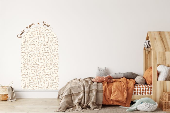 Dinosaur Printed Arch  & Quote Wall Decal