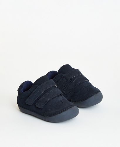 Rocket Navy Suede First Walker Trainer