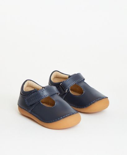 Atlas Navy Leather First Walker Shoe