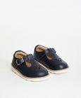 Luna Navy Leather Girls Kids Shoe