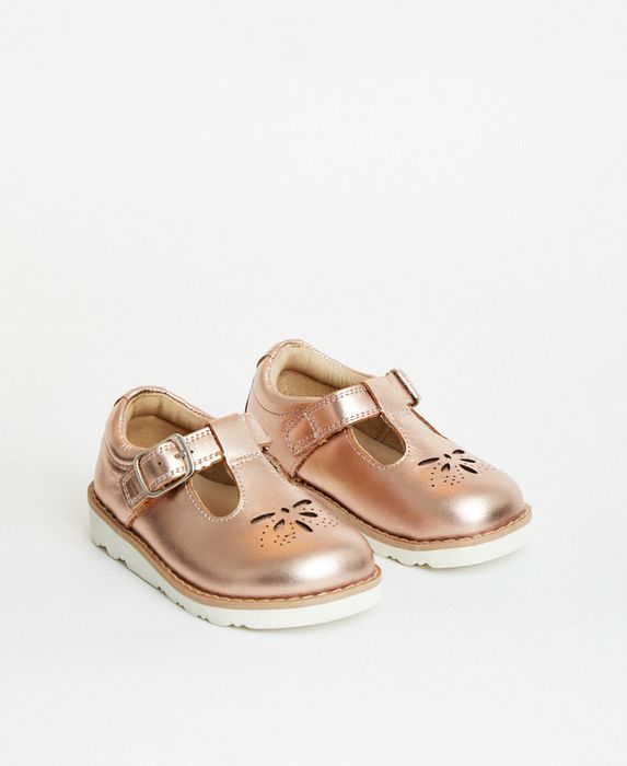 Luna Rose Gold Metallic Girls Kids Shoe