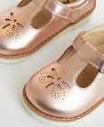 Luna Rose Gold Metallic Girls Kids Shoe