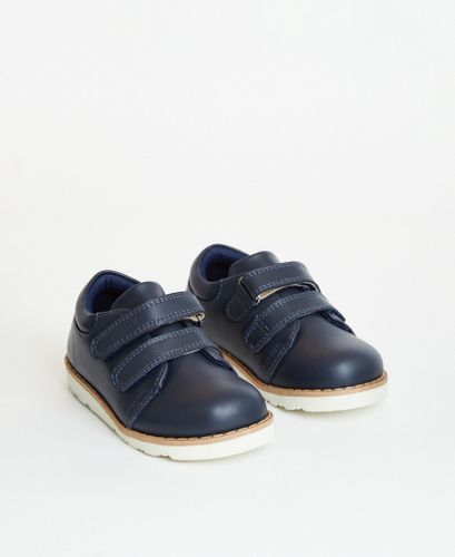 Comet Navy Leather Boys Kids Shoe