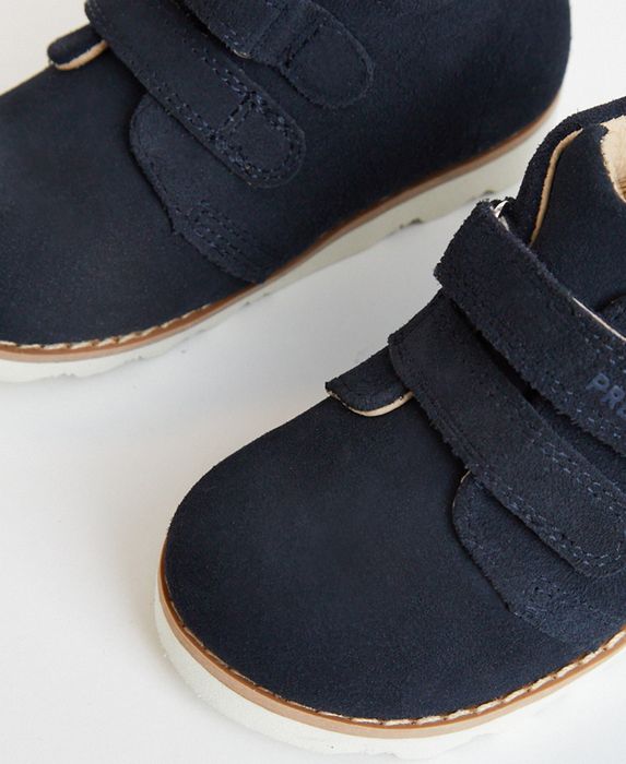 Orion Navy Suede Kids Boot