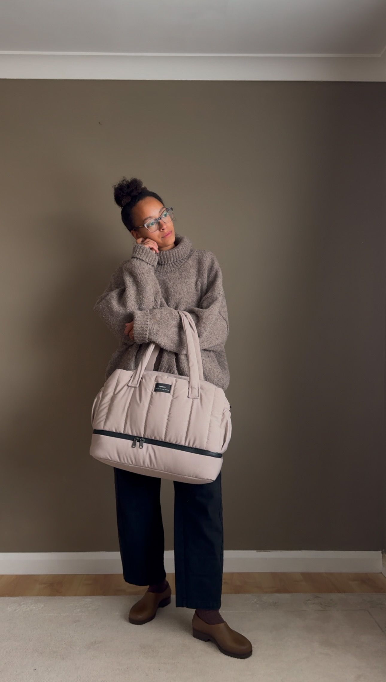 INNES Eco changing holdall with changing mat Taupe £150