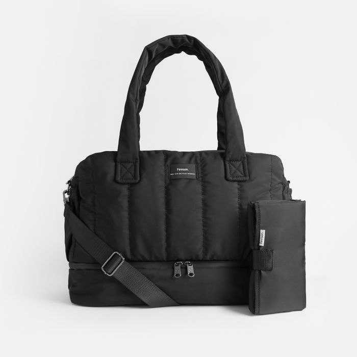 INNES Eco changing holdall with changing mat Black £150