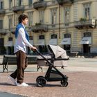 Panorama XTi by Babylo Travel System Bundle with 2-in-1 Seat and R129 Car Seat Almond