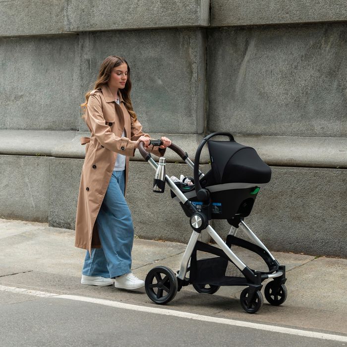 Panorama XTi by Babylo Travel System Bundle with 2-in-1 Seat and R129 Car Seat Granite