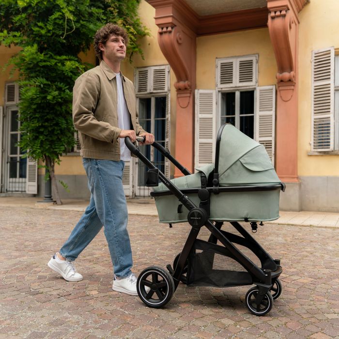Panorama XTi by Babylo Travel System Bundle with 2-in-1 Seat and R129 Car Seat Leaf