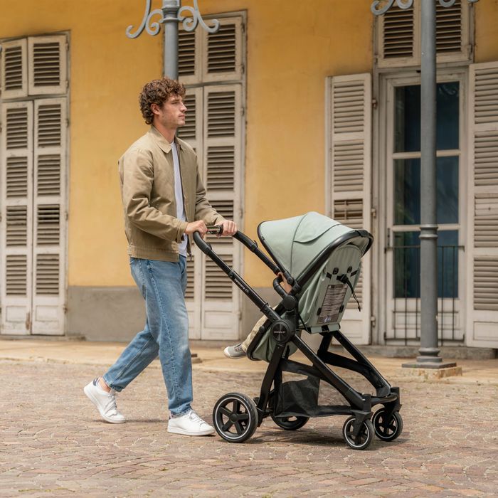 Panorama XTi by Babylo Travel System Bundle with 2-in-1 Seat and R129 Car Seat Leaf