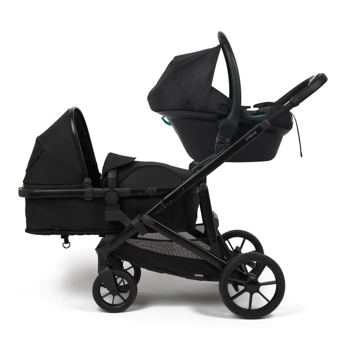 Zummi Strive Double Pram Travel System with R129 Car Seat