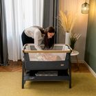 Tutti Bambini CoZee Bedside Crib Lite Dark Grey and Oak