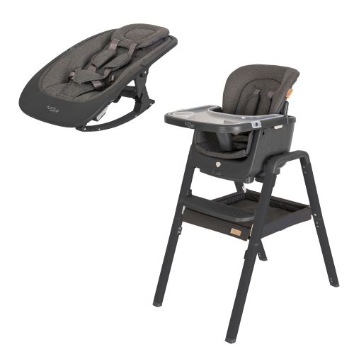 Tutti Bambini Nova High Chair and Rocker Set Grey