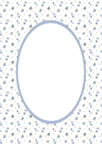 Floral Picture Frame Mount Board