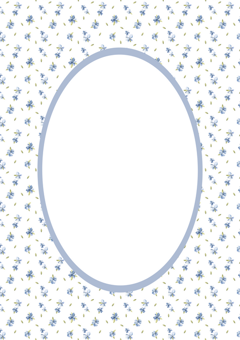 Floral Picture Frame Mount Board