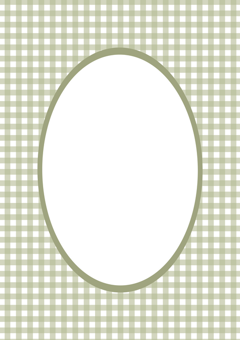 Gingham Picture Frame Mount Board