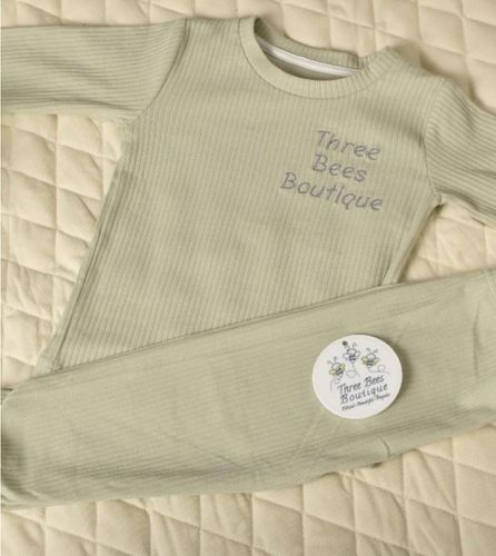 Organic Cotton Ribbed Lounge Suit