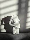 Sculpture in chalk