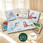 Hand & Footprint Memory Book (Starter Kit with 4 Clean-touch Ink Pads)