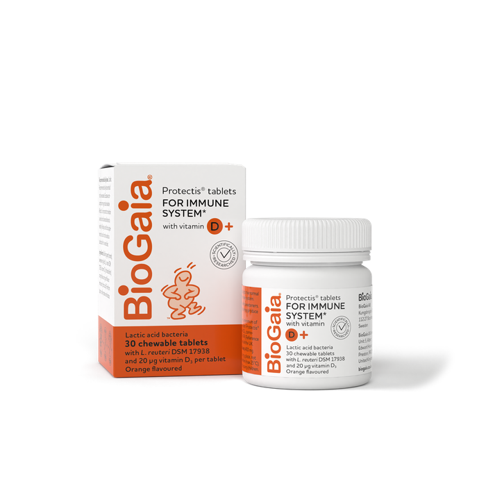 BioGaia Protectis Vitamin D3 20ug Chewable Tablets 30's