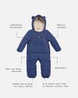 ANDERS Eco Snowsuit - Navy