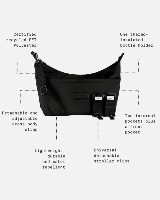 FIA Eco Stroller Organiser with Stroller Clips - Black