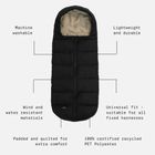 ALMA Eco Universal quilted footmuff - Taupe
