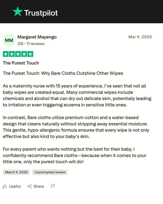 BARE Cloths: Maternity Nurse Recommended