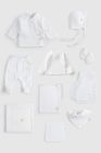 10-Piece Organic Cotton Muslin Newborn Hospital Set – White
