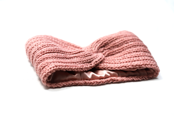 Silk Lined Knitted Headband