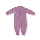 Merino wool zip-up footless onesie