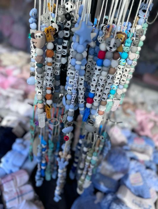 Custom Baby Dummy Clips – Handmade & Personalised | Popular Event Bestseller - NK05