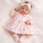 Baby Girls Dresses – Smocked, Bow & Frill Detail | Soft Cotton Outfits - NK05