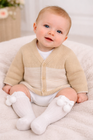 Spanish Baby Boy Beige Cardigan – Classic Knit