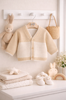 Spanish Baby Boy Beige Cardigan – Classic Knit