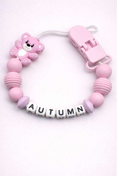 Baby Pacifier Clips with Name – Personalised Dummy Holders