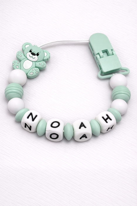Baby Pacifier Clips with Name – Personalised Dummy Holders
