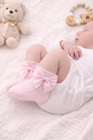 Baby Girl Bow Socks – Soft Knit with Satin Bow