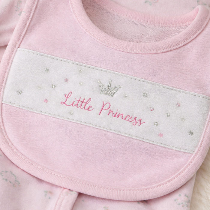 5-Piece Baby Girl Gift Set – “Little Princess” Newborn Outfit