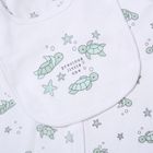 5-Piece Newborn Baby Gift Set – Turtle Print Sleepsuit & Bodysuit