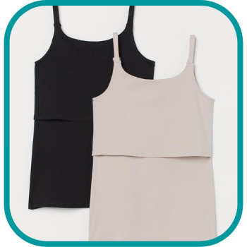 H&M MAMA 2-pack nursing tops