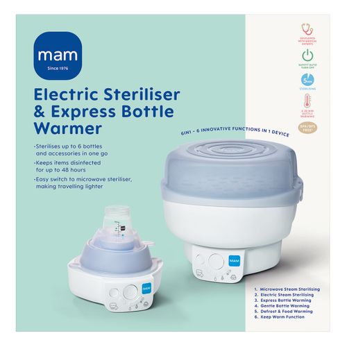 MAM Electric Bottle Steriliser & Express Bottle Warmer - 40% OFF - £69