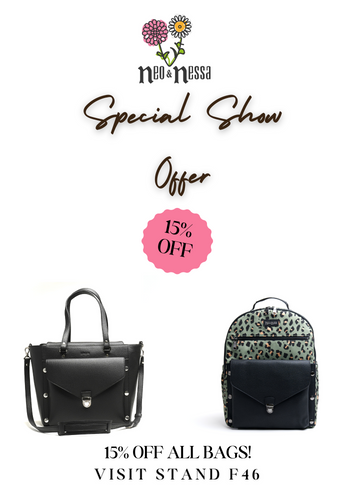 15% off ALL bags - Exclusive Show Offer