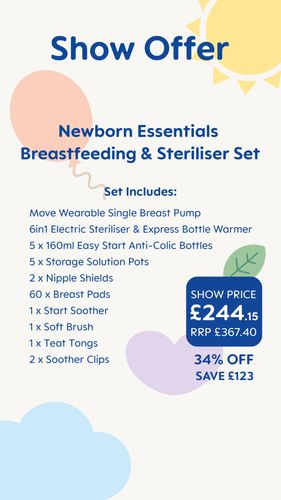 MAM Newborn Essentials Breastfeeding & Steriliser Bundle